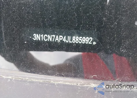 2018 Nissan Versa 1.6 Sv из США, поврежденный, VIN 3N1CN7AP4JL885992